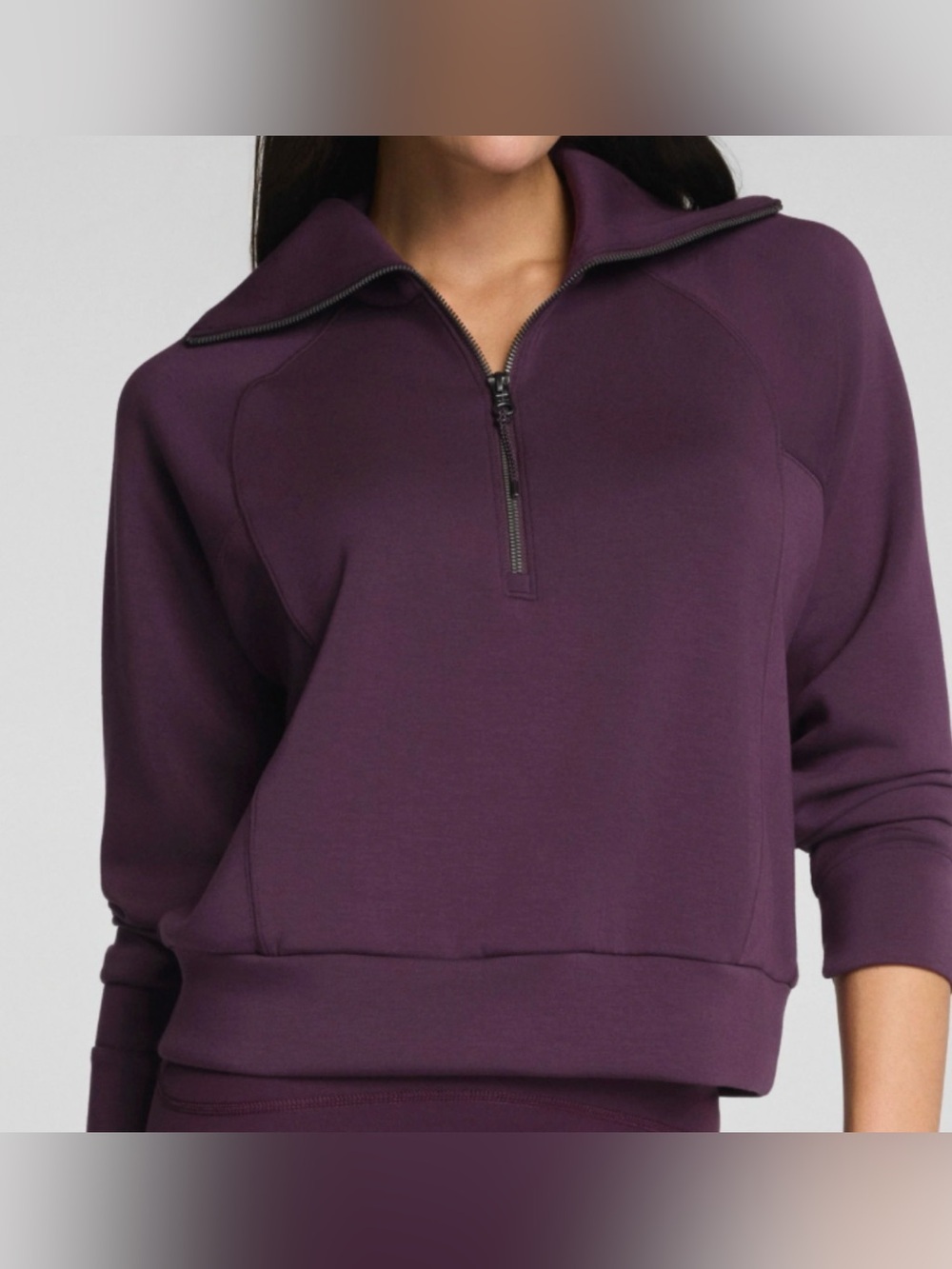 SPANX AirEssentials M Womens
Mauve Half-Zip Pullover